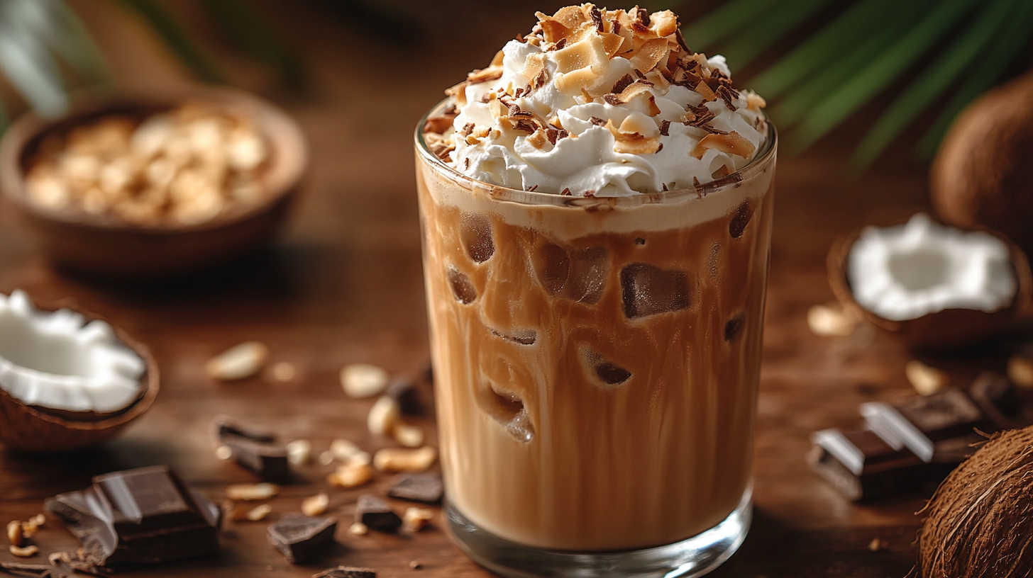 🌴☕🍫 Coconut Iced Mocha