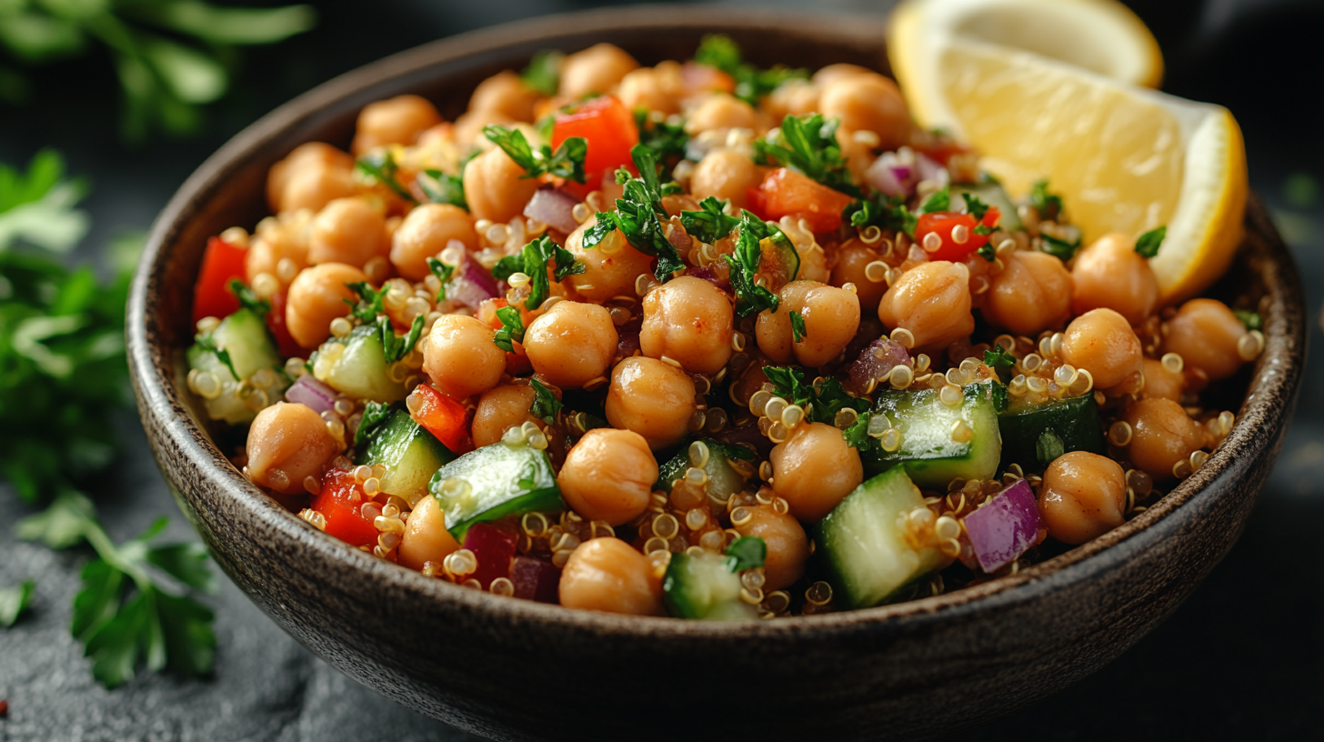 Quinoa Salad with Chickpeas