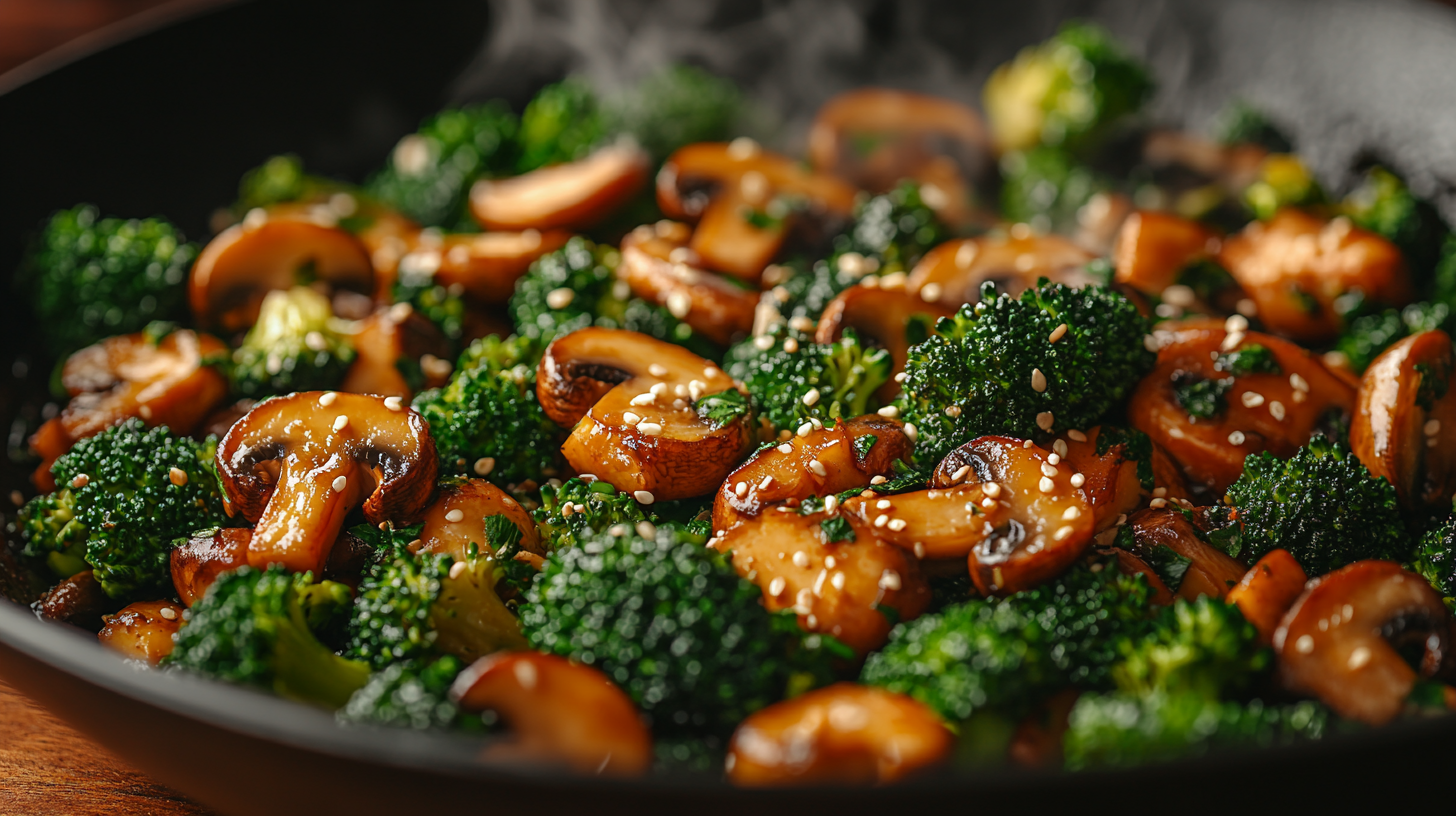 Broccoli and Mushroom Stir Fry